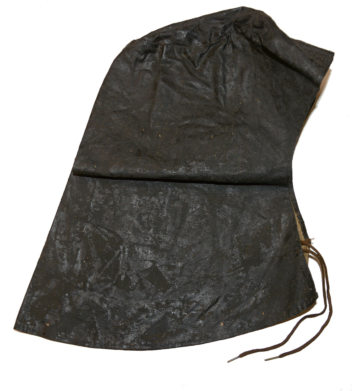 CIVIL WAR TARRED CANVAS, HAVELOCK STYLE, FORAGE CAP RAINCOVER