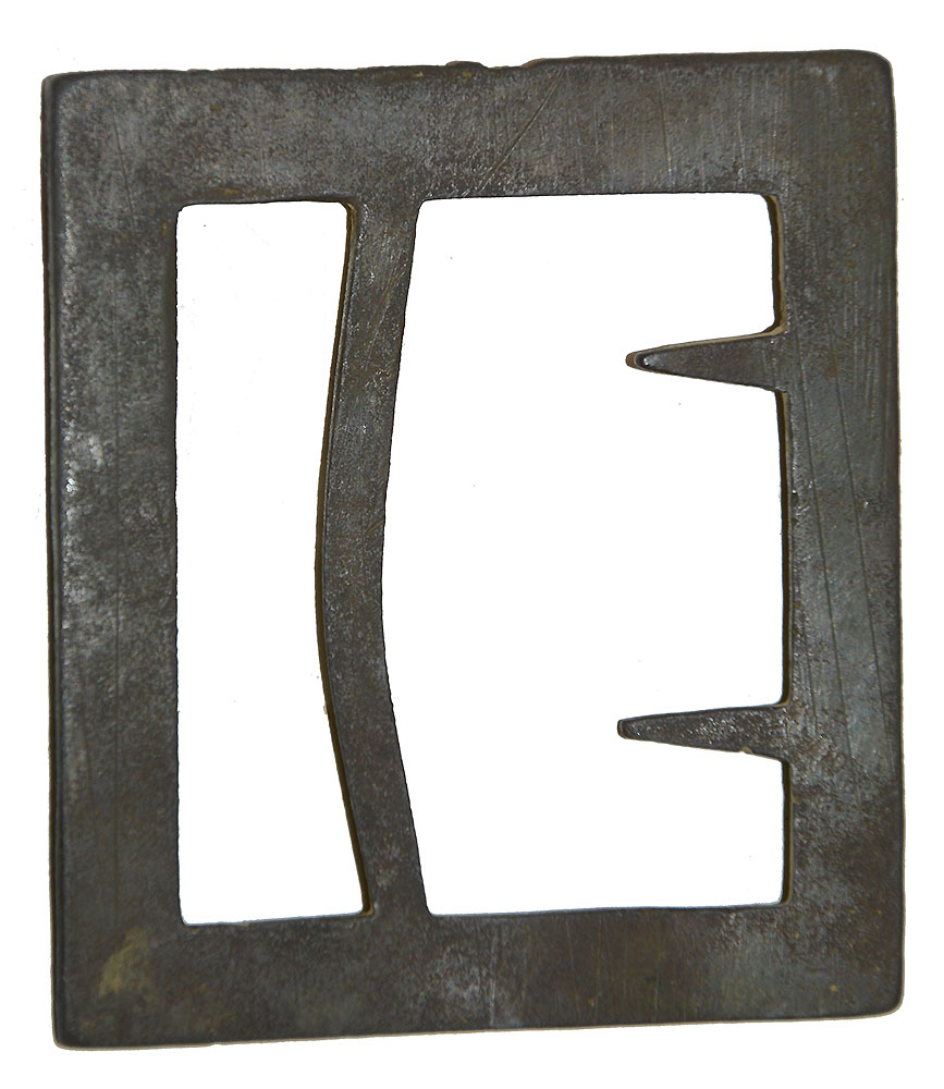 CONFEDERATE GUTTER-BACK FIXED-TONGUE FRAME BUCKLE FOUND AT HARPERS FERRY