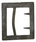 CONFEDERATE GUTTER-BACK FIXED-TONGUE FRAME BUCKLE FOUND AT HARPERS FERRY