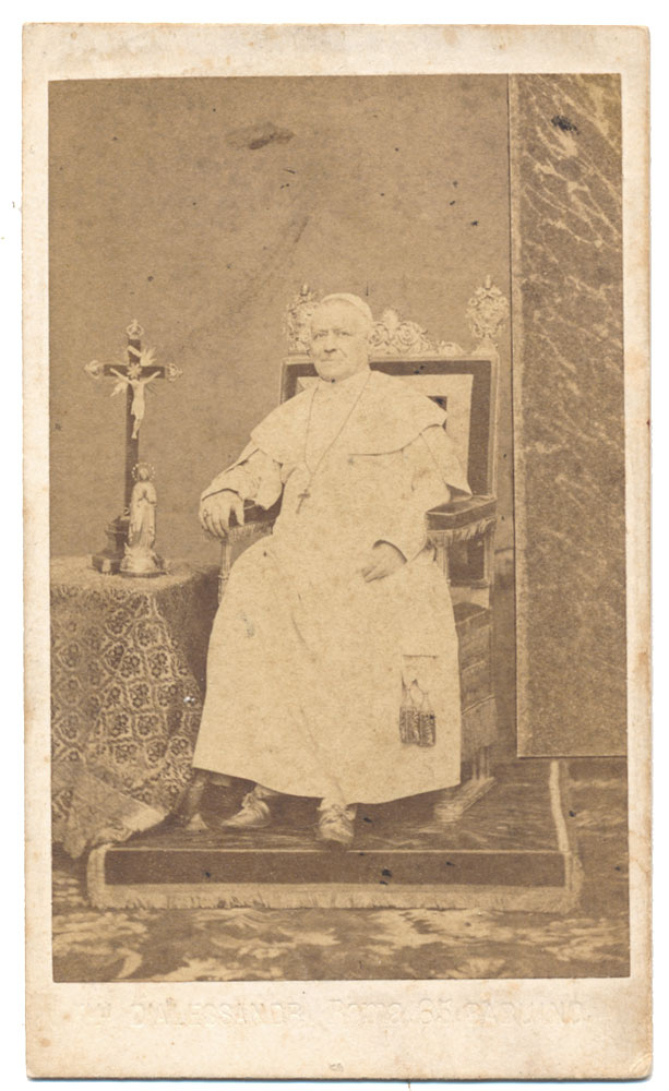 CDV PHOTO OF POPE PIUS IX – POPE FROM 1848 TO 1878