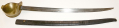 M1860 AMES NAVAL CUTLASS DATED 1862, WITH MATCHING SCABBARD