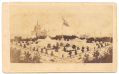 RARE CDV OF THE GREAT CENTRAL FAIR – PHILADELPHIA’S LOGAN SQUARE, JUNE 1864