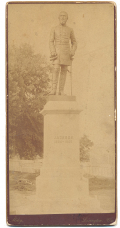 CABINET CARD OF STONEWALL JACKSON MONUMENT AT HIS GRAVE