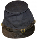 EXCELLENT CIVIL WAR “TYPE-1” REGULATION ISSUE FORAGE OR “BUMMER” CAP BY L.J. & I. PHILLIPS 