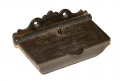 CAST IRON MATCH SAFE, PATENTED DEC. 20, 1864, D.M. & CO. NEW HAVEN, CONN.