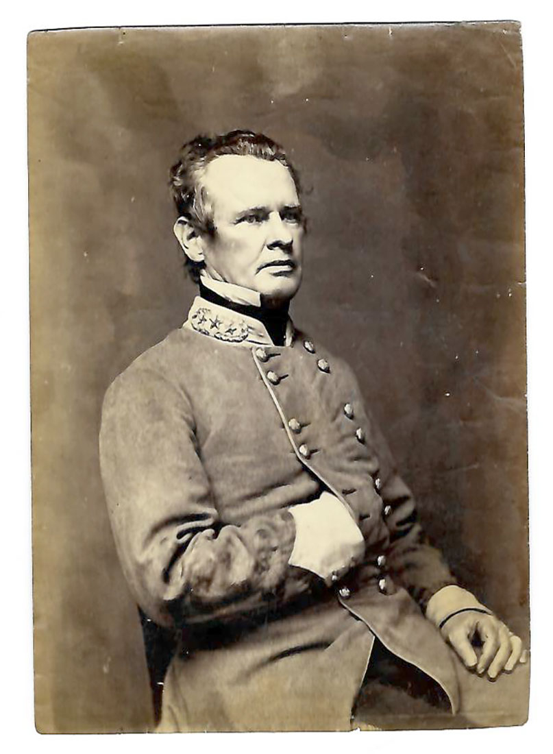 UNMOUNTED ALBUMEN PHOTOGRAPH OF CONFEDERATE GENERAL GABRIEL J. RAINS BY RICHMOND PHOTOGRAPHER, GEORGE COOK & SONS