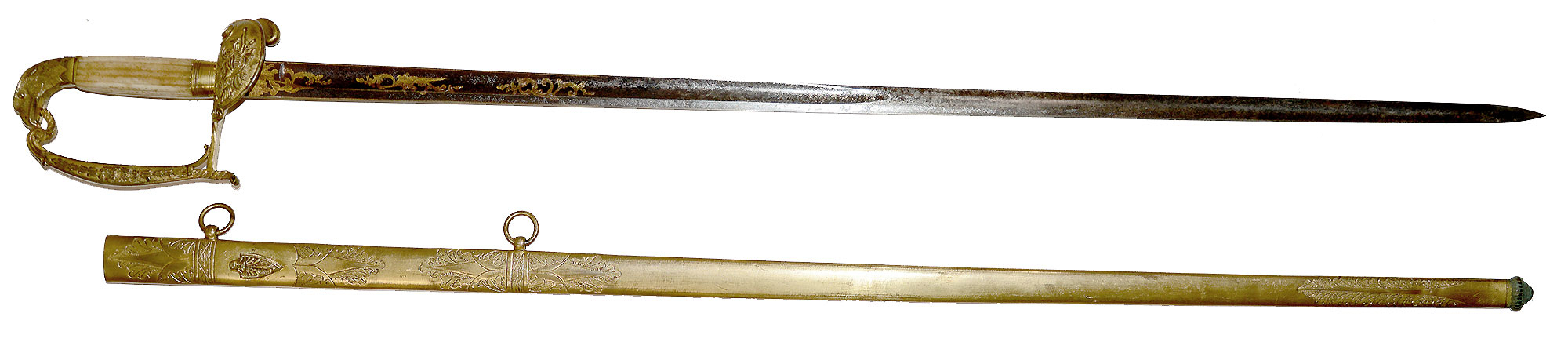U.S. EAGLE HEAD OFFICER’S SWORD BY WIDMANN/HORSTMANN, CA. 1840