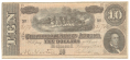 CONFEDERATE $10 BILL