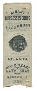 ALBANY BURGESSES CORPS 1894 EXCURSION RIBBON