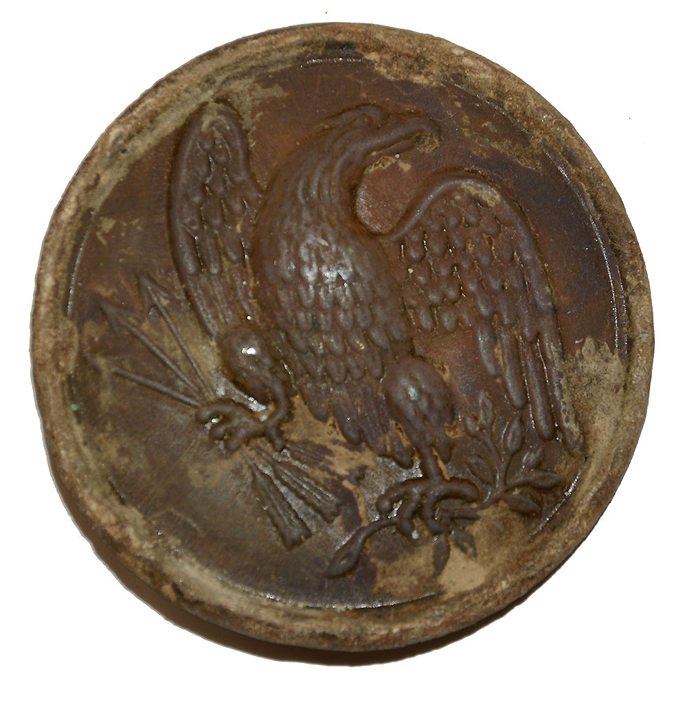 RELIC, US PATTERN 1826 EAGLE BREAST PLATE -- CHANCELLORSVILLE