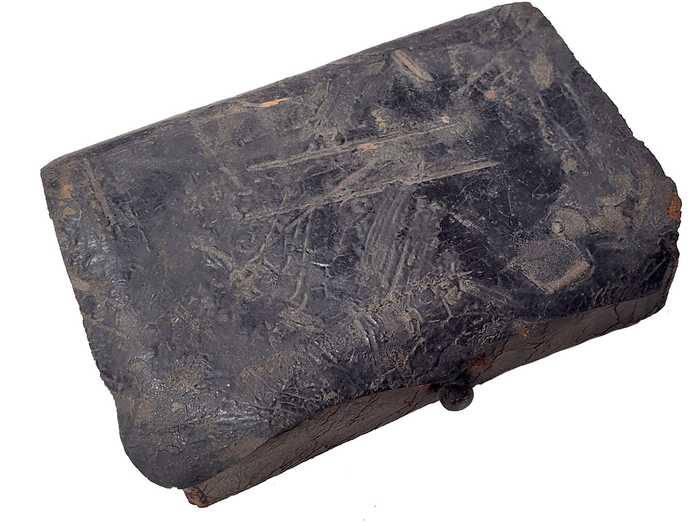 INTERESTING, MODIFIED US CONTRACT P1861 .69 MILITIA CARTRIDGE BOX - BY BOYD AND SONS OF BOSTON