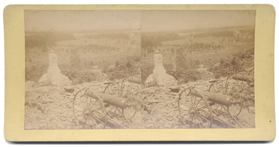 MUMPER & CO. STEREOVIEW – SUMMIT OF LITTLE ROUND TOP LOOKING NORTHWEST