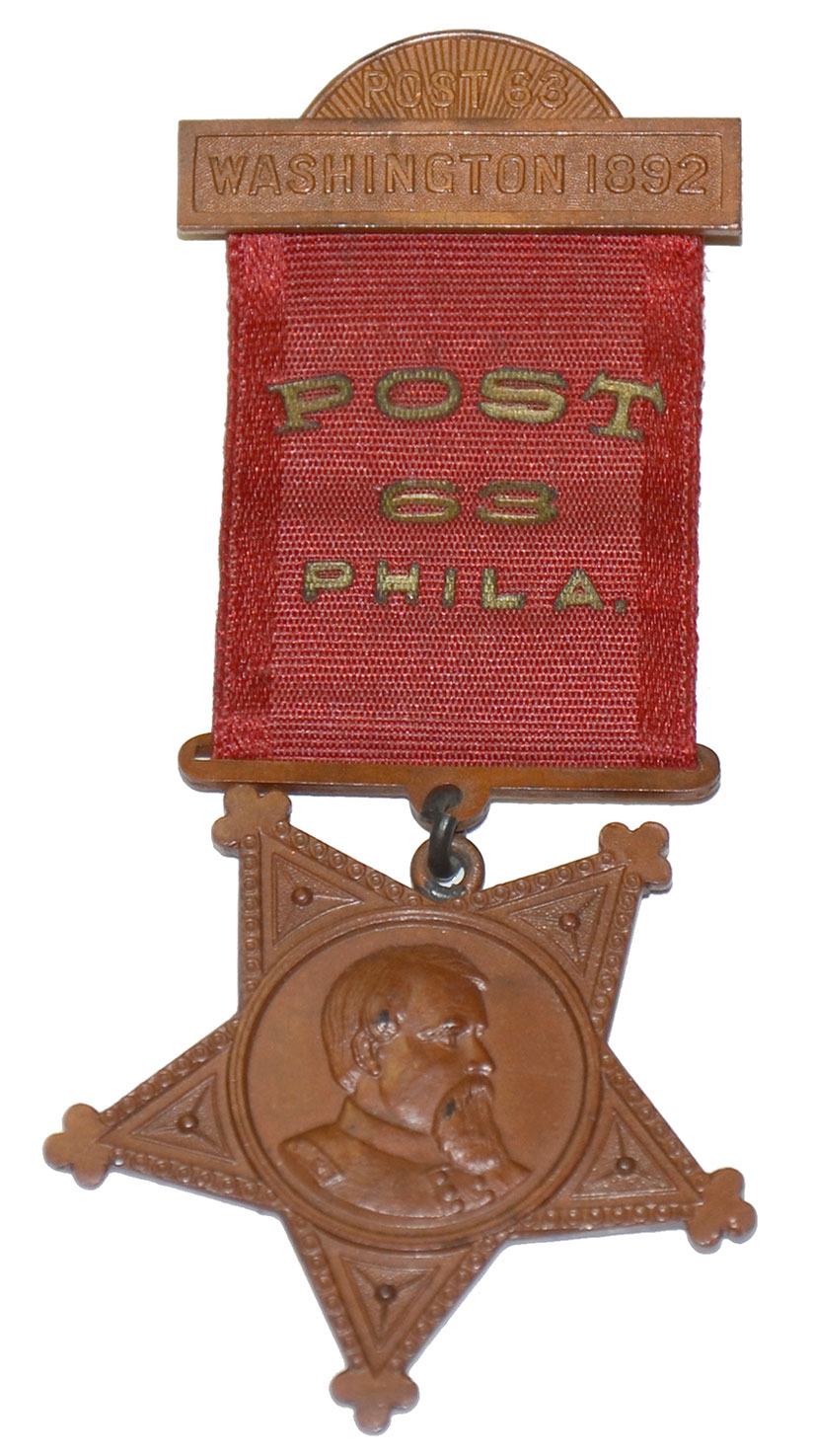 1892 BIRNEY POST 63 MEMBERSHIP BADGE