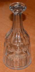 CUT GLASS AMERICAN BAR BOTTLE, C1850-1870