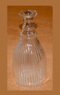 C1825-1845 BLOWN GLASS THREE MOLD CRUET