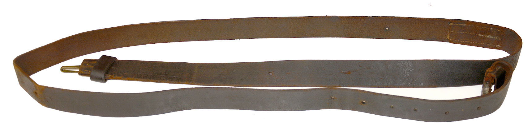 CIVIL WAR MUSKET SLINGS ALTERED FOR TRAPDOOR RIFLE