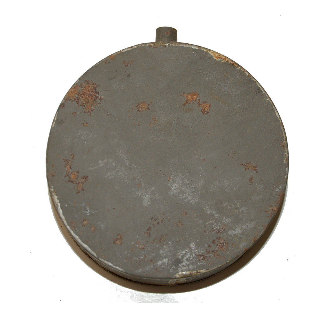 CONFEDERATE OR MILITIA TIN DRUM CANTEEN 