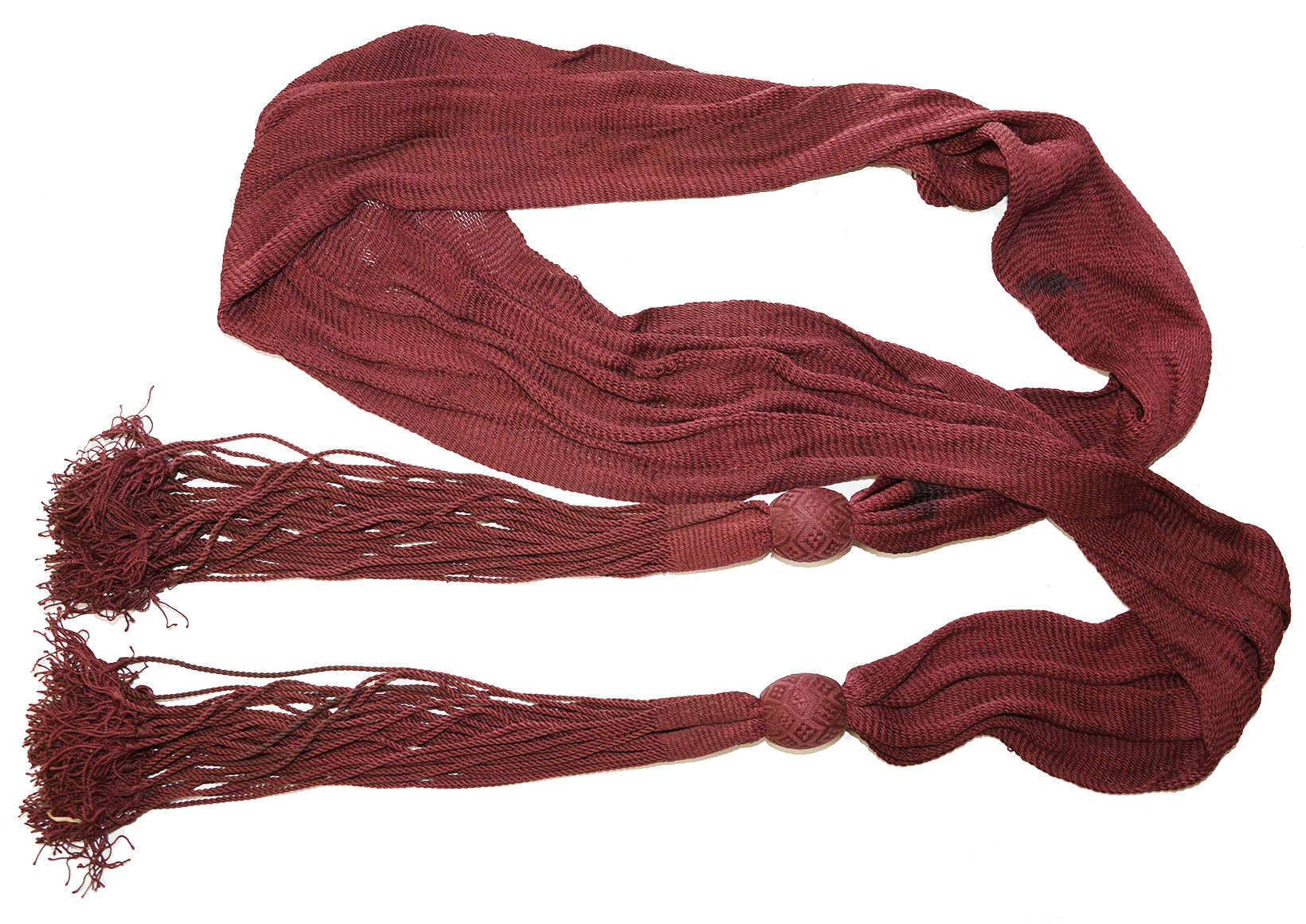 WAR OF 1812 CRIMSON OFFICER’S SASH 