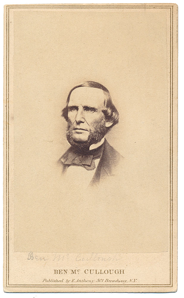 CDV OF GENERAL BEN MCCOLLOCH