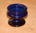 C1825-1845 COBALT BLUE FREE BLOWN SALT WELL