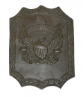 US VOLUNTEER MILITIA HAT PLATE CA.1825-1840