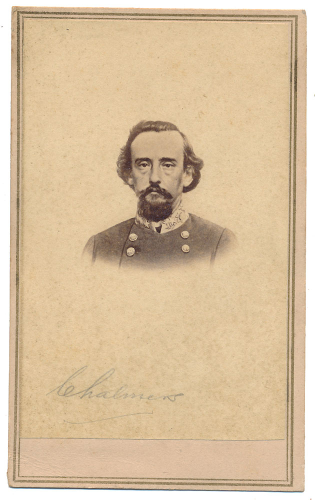CDV ENGRAVING PORTRAIT OF GENERAL JAMES CHALMERS 