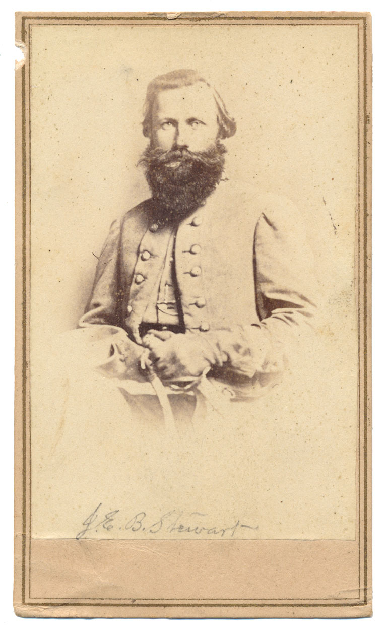 CDV ENGRAVING OF JEB STUART