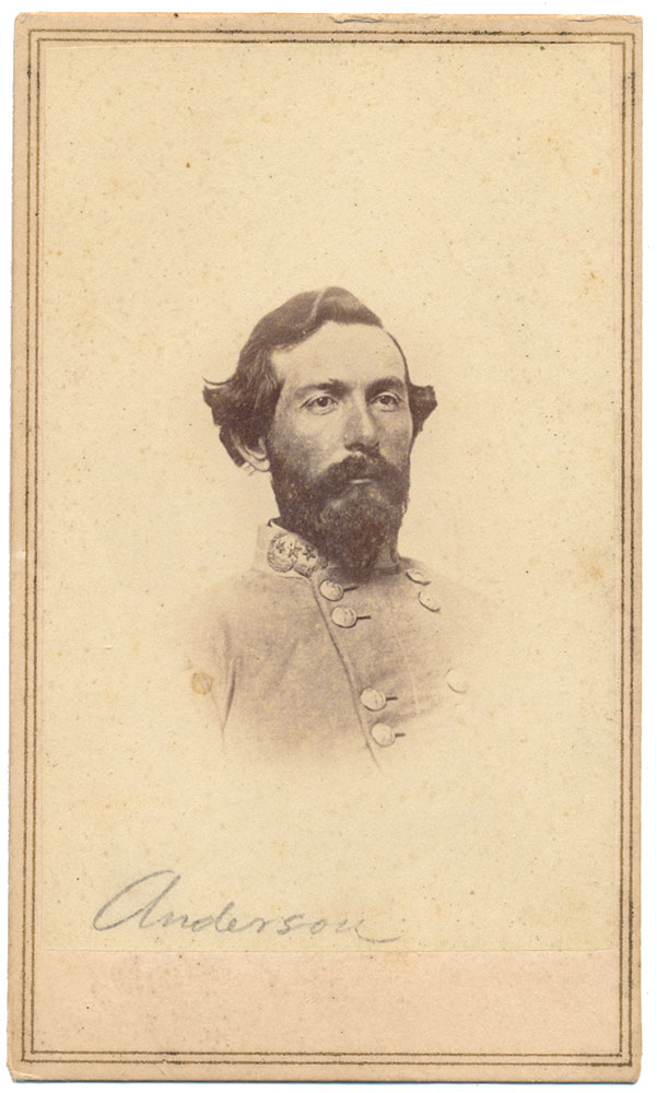 CDV ENGRAVING OF BRIGADIER GENERAL GEORGE T. ANDERSON