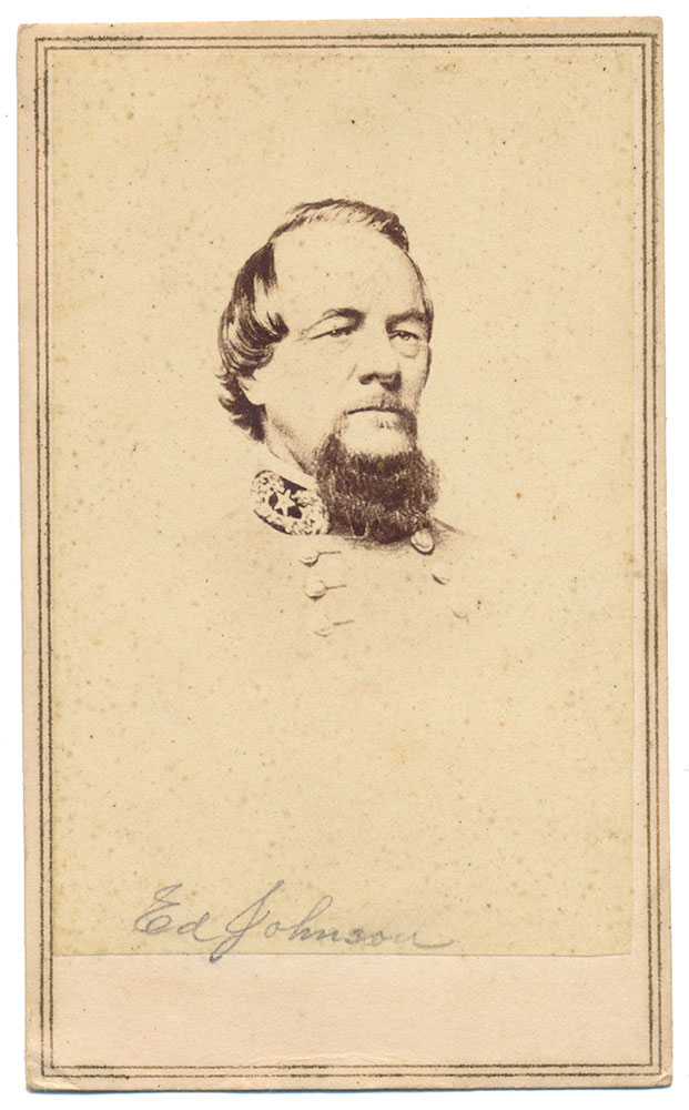 CDV ENGRAVING PORTRAIT OF EDWARD “ALLEGHENY” JOHNSON 