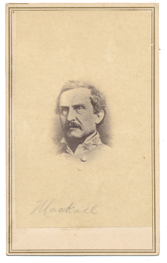 CDV ENGRAVED PORTRAIT OF GENERAL WILLIAM MACKALL