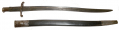 ENFIELD SABER BAYONET, PATTERN 1856, WITH ORIGINAL LEATHER SCABBARD