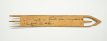 WOOD YARN NEEDLE WITH INSCRIPTION: DR. ALEXANDER McDONALD DAVISON