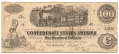 T-40 CONFEDERATE 1862, $100 NOTE