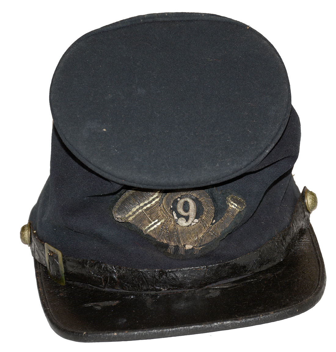 A FORAGE CAP WORN BY AN OFFICER OF THE NINTH MASSACHUSETTS (IRISH) VOLUNTEER INFANTRY