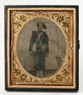 PIATT ZOUAVE, 34th OHIO, WITH TASSELED EDMANDS HAT, SHORT JACKET, GAITERS AND FIELD GEAR!