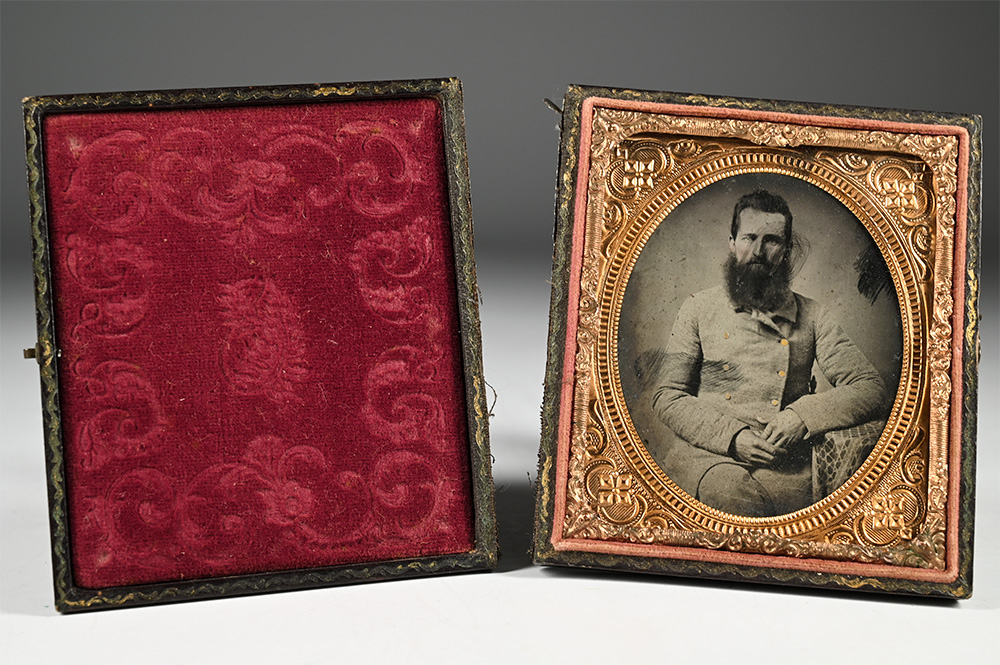 1/6 PLATE AMBROTYPE - THOMAS SIMPSON COOPER 48th TENNESSEE