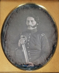 QUARTERPLATE DAGUERREOYPE US DRAGOON 1st LIEUTENANT WITH M1840 SABER