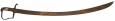 EXCAVATED BRITISH 1796 PATTERN SABER WITH GETTYSBURG TAG