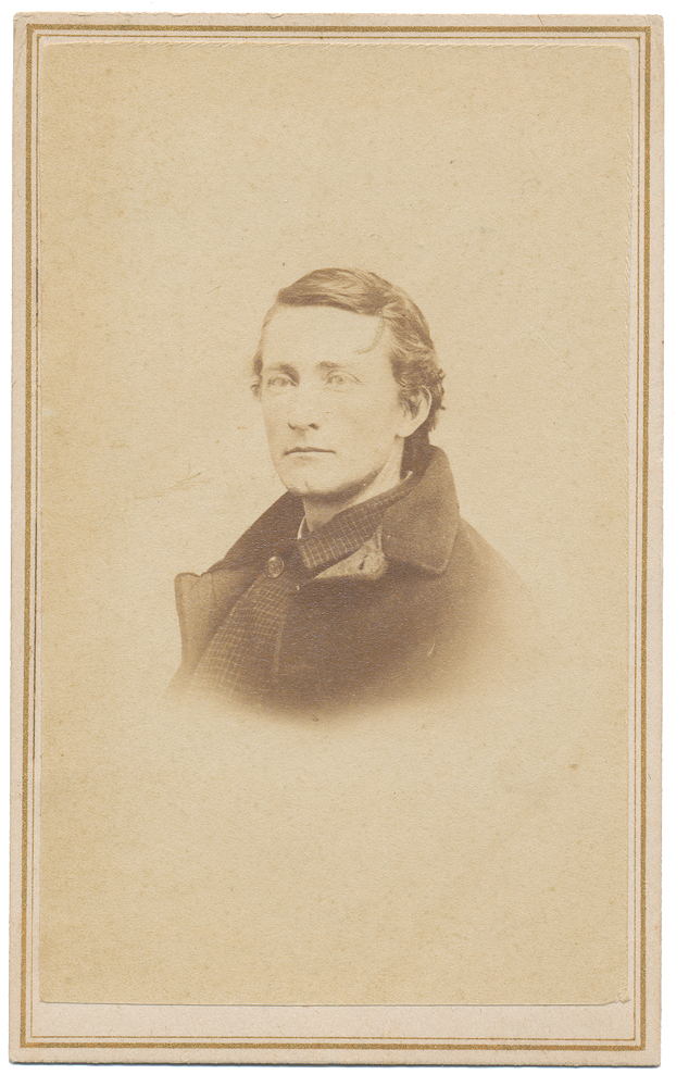 BUST VIEW OF COLONEL JOHN S. MOSBY IN CIVILIAN CLOTHES