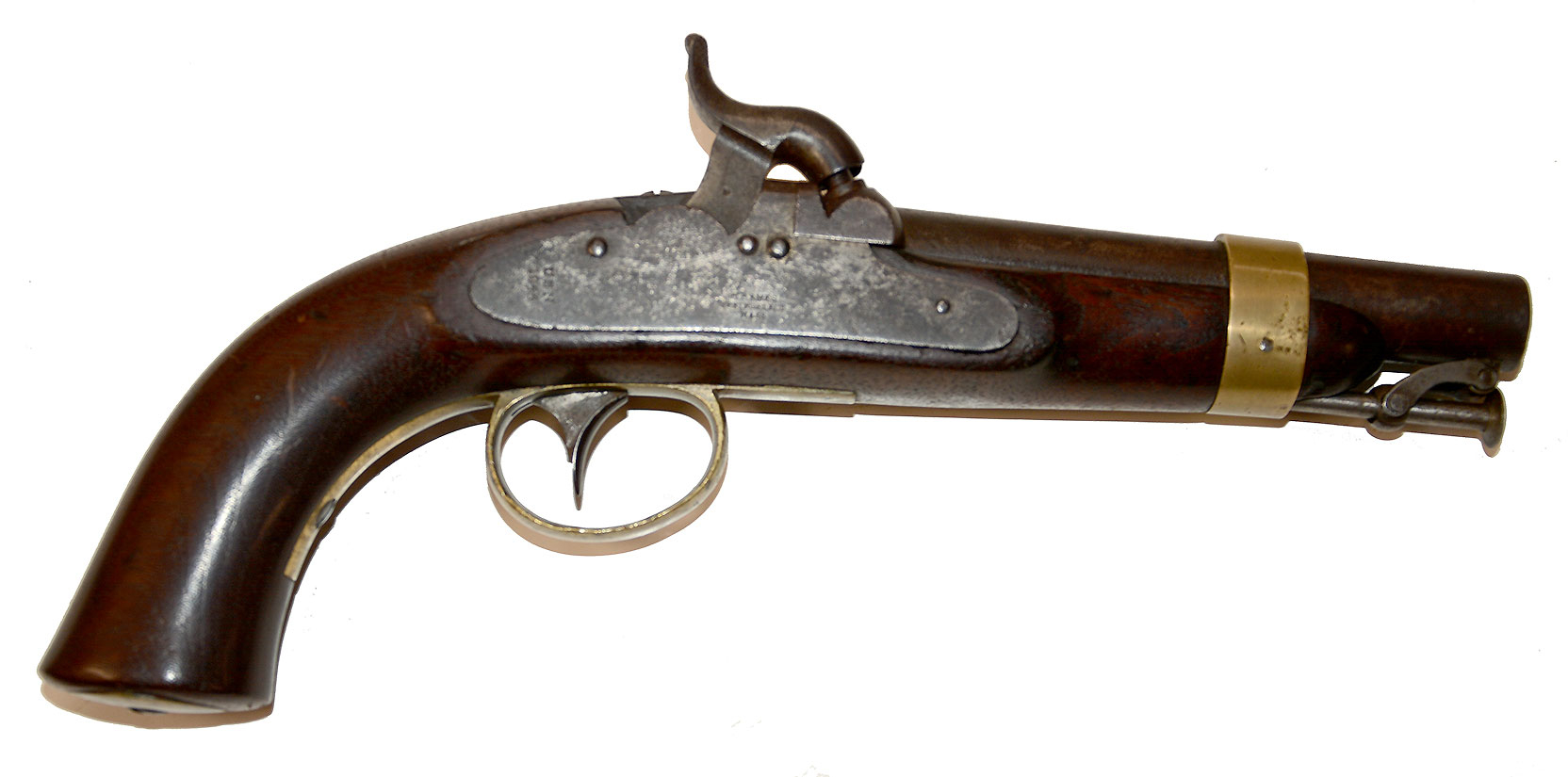 MEXICAN WAR AMES M1844 DATED US NAVY M1841 BOXLOCK PISTOL