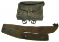 FEDERAL RELIC CARTRIDGE BOX AND WAIST BELT WITH POSSIBLE CONFEDERATE USE, FROM THE SHIELDS MUSEUM OF GETTYSBURG