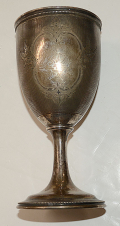 CIVIL WAR PRESENTATION SILVER GOBLET  - 11th PENNSYLVANIA CAVALRY FEBRUARY 1864