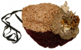 GIRL’S BONNET WITH VELVET AND CHENILLE
