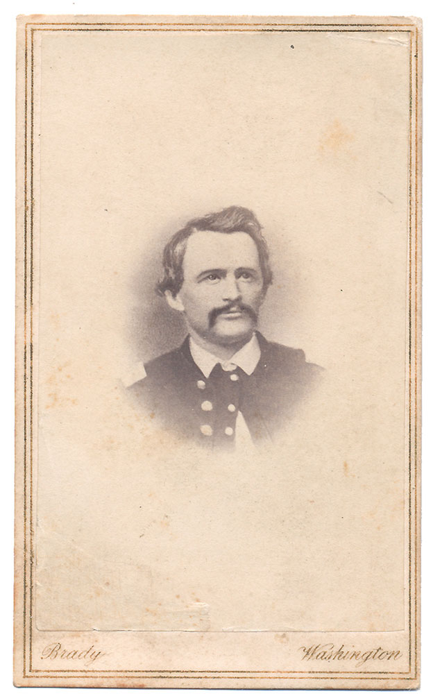 CDV OF BRIGADIER GENERAL ELON J. FARNSWORTH, KILLED IN ACTION AT SOUTH CAVALRY FIELD, GETTYSBURG 
