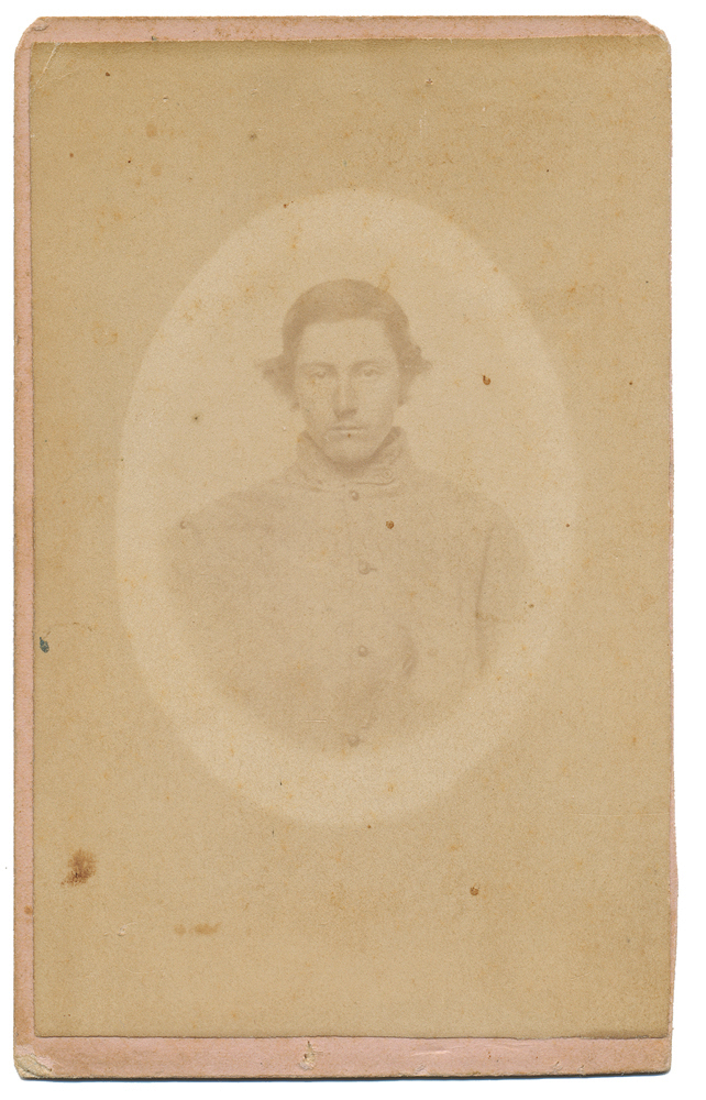 CDV OF UNIDENTIFIED CONFEDERATE SOLDIER