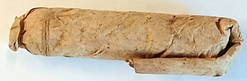 RARE EARLY .69 CALIBER ROUND BALL CARTRIDGE