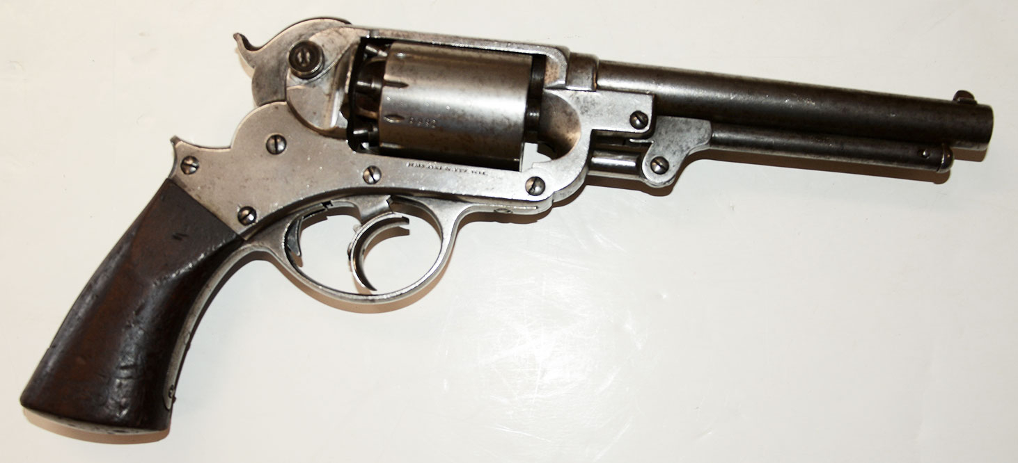 MARTIALLY MARKED STARR DOUBL-ACTION NAVY REVOLVER