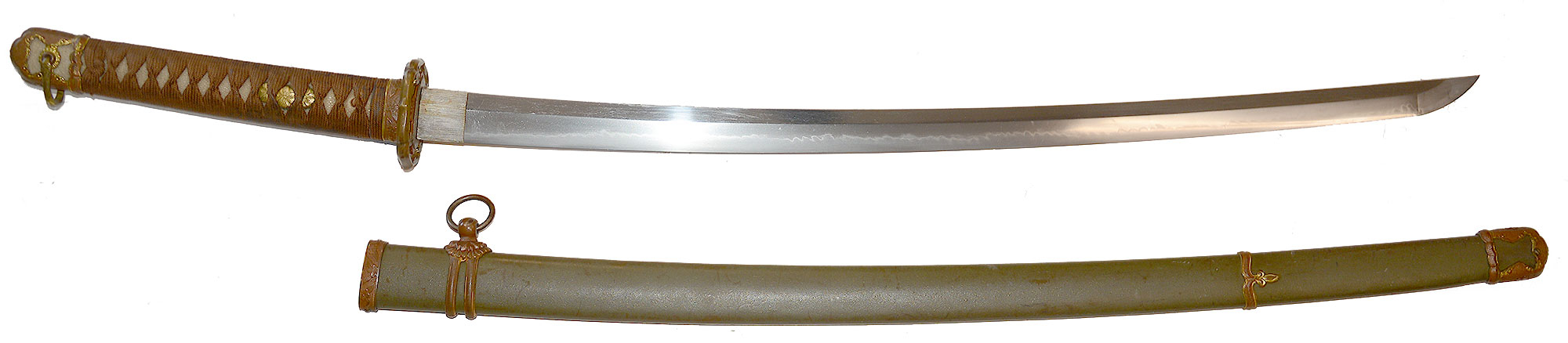 WWII JAPANESE OFFICER’S SWORD WITH HANDMADE BLADE