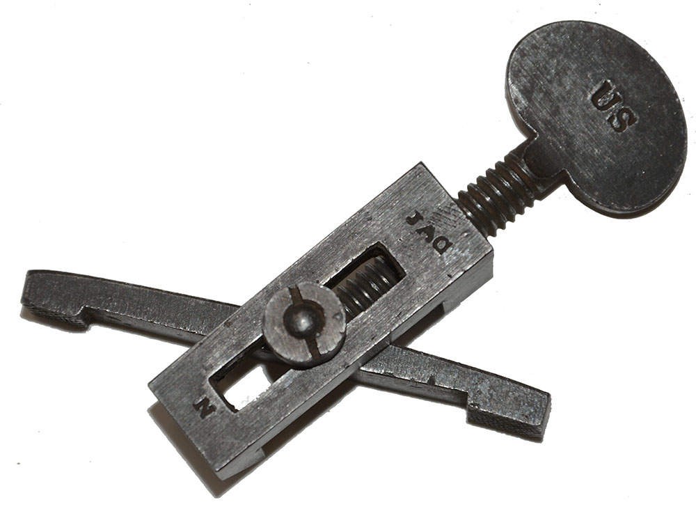 RARE “US” AND “JAG / N” MARKED MAINSPRING VISE