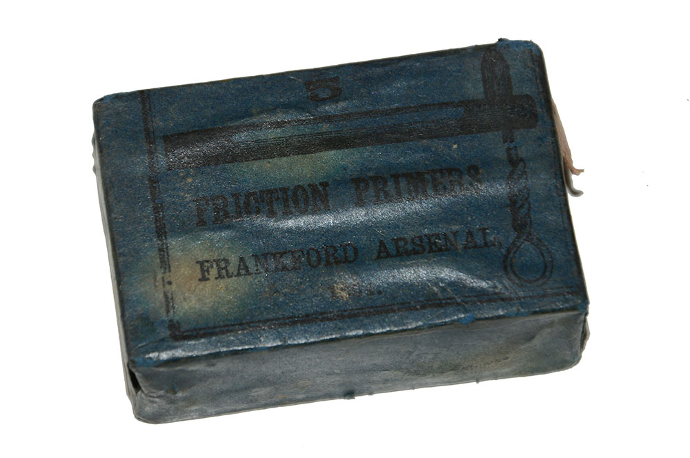 ORIGINAL UNOPENED PACK OF U.S. FRICTION PRIMERS - FRANKFORD ARSENAL - 1864